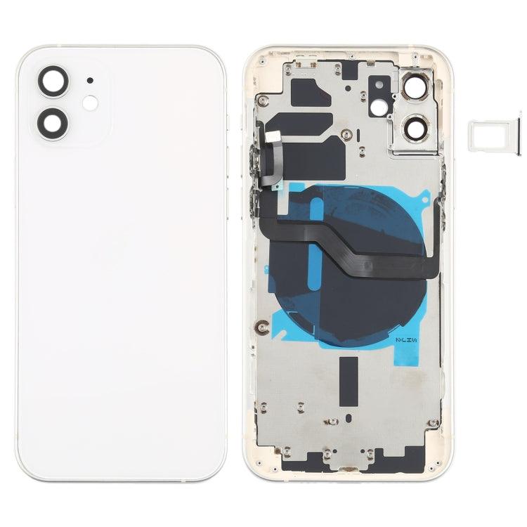 Back Housing With Small Parts & Charging Coil For iPhone 12 - White - Best Cell Phone Parts Distributor in Canada, Parts Source Back Housing With Small Parts & Charging Coil For iPhone 12 - White - Best Cell Phone Parts Distributor in Canada, Parts Source